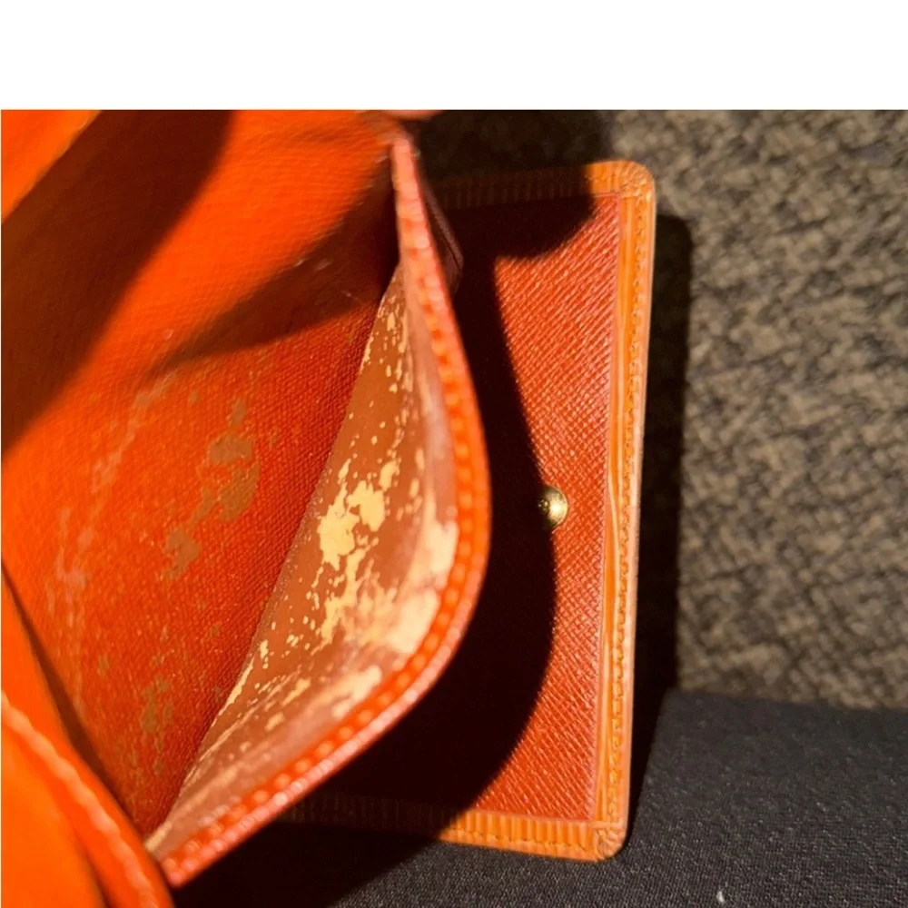 LOUIS VUITTON ELISE EPI ORANGE VINTAGE WALLET GUC